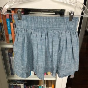 Hollister Chambray Stretch Skirt
